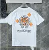 Nieuwe stijl Heren Klassiek t-shirt Hart Mode Ch Balck Hoge kwaliteit Merk Letter Sanskriet Kruispatroon Trui T-shirts Ontwerpers Chromes Trui