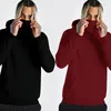 Hommes sweats à capuche solide fermeture éclair masque pour hommes hiver épaissir chaud polaire pull sweat Hip Hop Homme Streetwear surdimensionné manteau