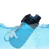 Tasses Soucoupes Voyage Tasse À Eau Multifonction Silicone Drinkware Potable Stockage Et D'urgence En Gros Drop Shoping J075