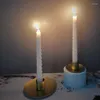 Ljusstakar hållare retro metall ljusstake skrivbord prydnad hem bröllop dekor smidesjärn kreativa inomhus prydnader