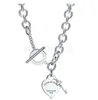 T diseñador etiqueta colgante colgante pendientes de placas de pulsera 925 joya de plata esterlina esmalte diseño femenino fiesta de boda de lujo Bead de regalo de San Valentín 038