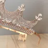 Haar sieraden Foruseven dames meisjes verjaardagsfeestje hoofdbanden glanzen kristal tiaras en kronen voor bruid noiva bruiloft sluier prinses diadeem