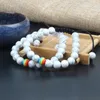 Charm Bracelets Equality Bracelet Wholesale White Howlite Couples Rope Chain Ailatu Yoga Jewelry Gift