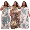 Vestidos casuais vestidos mulheres de verão túmulos de manga curta boho contra cinto de praia de pescoço túnica solta maxi long long long