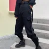 Pantaloni da donna Grandi tasche Cargo Donna Elastico Vita alta Allentato Streetwear Pantalone estivo Baggy Pantaloni tattici Pantaloni hip-hop Ragazza