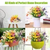 Decoratieve bloemen kunstmatige bloem daisy anti-uv plastic plant thuis decoratie raam buiten