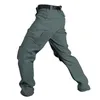 Pantalones para hombres Casual Cargo Táctico Militar Hombres Otoño Invierno Pantalones de lana Impermeable Senderismo al aire libre Trabajo Pantalón de combate MasculinoMen's