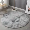 Carpets Round Plush Carpet For Living Room Anti-slip Fluffy Soft Large Area Mats Thick Bedroom Decorative Kids Lounge Rugs