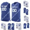 Basquete Nik1 NCAA Kentucky Wildcats Basketball Jersey 11 Parede 12 Keion Brooks Jr. 12 Cidades 13 Riley Welch 14 Brennan Canadá 14 Herro