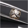 Inny kolor szampana VVS1 CUSHION CUT MOISSANITE LUSE KAMNEK Diamond Test Pass Certified Gra kamień GRA do DIY Biżuterotka Drop de dhfyd