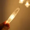 Strings Christmas Snowflake Curtain String Light Outdoor Snowflakes Fairy Window slinger voor feestvakantie Decor