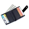 Wallets Hand Woven Women Wallet ID Case Coin Holder Sheepskin Leather Thin Mini Purse Hasp Card Pockets