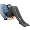 Women Socks Winter Womens Solid Knee Girls Fashion Cotton Soft Pure Color Stockings Silk Female Clothes Accessory