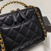 Bolsos de celosía de diamantes bolso de caviar bolsos de moda 2023 Hot Lady mujeres Totes hombro calidad cuerpo cruzado cuero de lujo clásico Retro monedero cadenas carteras bolso