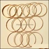 Bangle 14pcs/Sets Punk Gold Color Bracelets for Women Trendy Alloy Metal Binelian Jewelry Akcesoria Hurtowe 440C3 DROP DOBRY DHOQH