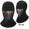 Bandanas 3D Print Balaclava Full Face Mask Buffe Bandana Skull Vandring Scarf Neck Gaits Cycling Headgear Skiing Cover Men Kvinnor