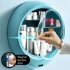 Scatole portaoggetti Organizer per trucchi da parete per bagno senza perforazione Gioielli per scatole cosmetiche di grande capacità per le donne