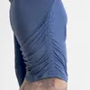 Camisas ativas fitness esportes top women manga longa ioga camisa lateral cintura plissada pl mais tamanho mole de camiseta rápida de academia de ginástica esportiva