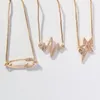 Link Bracelets Fashion Classic Star Pin Bracelet Metal Women's Adjustable Elegant Zircon Gold Jewelry Party Gift