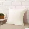 Cushion/Decorative Pillow 45 X 45Cm Home Sofa Throw Case Solid Candy Color Polyester Er Cushion Drop Delivery Garden Textiles Dhhco