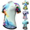 Racingjackor 2023 Cykeltröja Summer Women Cykel Mountain Road Breattable MTB Top Female Bicycle Shirt Short Sleeve Riding Clothing