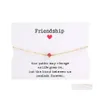 Link Chain Designs Gold Pendant Armband för Women Girl Simple Square CZ Zircon Charm Justerbar Party Friendship Jewets Gift 359 DHT51