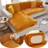 Housses de chaise en flanelle, coussin de canapé pour salon, épais et élastique, protection de meubles, housse de canapé, gris, 1 pièce