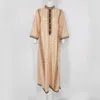 Roupas étnicas Bohemian Caftan Maxi Dress for Women Over Tamanho do maiô de impressão Cobert de maiô muçulmano Praia Loose Pareo Robe Islâmico