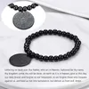 Link Bracelets ChainsPro Stainless Steel Serenity Prayer Bracelet Praying Hands Rosary Bead Religious Vintage Jewelry For Men/Women CP768