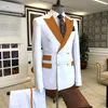 Men's Suits Elegant Dress Wedding Men Suit 2023 Latest 2 Piece Formal White Blazer Set Mariage Dinner Party Tuxedos Terno Masculino