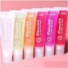 Lip gloss cmaadu zachte buis lipgloss hydraterende lippen balsem base zuivere transparante glans 6 kleuren moisturizer natuurlijke voedzame make -up dhryw