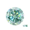 Other 0.312 Carat Light Green Color Vvs1 Round Moissanite Loose Stone Pass Diamond With Gra Gemstone Diy Jewelryother Otherother Dro Dhrcp