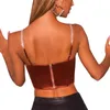 Women's Tanks 2023 Summer Women Sexy Bustiers Strapless Off Shoulder Push Up Corsets Slim Crop Tops Clubwear Outwear