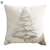 Pillow Easy To Clean Throw Case Hidden Zipper Dust-proof Unique Single Side Printed Xmas Festival Decor