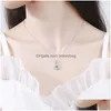 Yove Anhänger Halsketten Trendy 1ct d Farbe Vvs1 Moissanit Schneeflocke für Frauen 925 Sterling Sier Gra Diamant Halskette Pass Test Drop Deliv Dhw