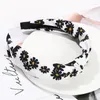 Biżuteria do włosów moda kobiety Daisy Flowerbands Hairbands o szerokości 3 mm pleciony opaska na głowę dzienna impreza