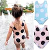 One Pieces Fashion Toddler Kids Baby Girls Dot Bikini Swimewear Swimsuit baddräkt strandkläder sommarkläder