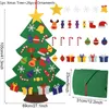 Christmas Decorations 1 Set Kids DIY Felt Tree With Decorative Ornaments Merry Home Navidad Year Gifts Xmas Supplies