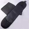 Borse da esterno Zaino da skateboard Pratica borsa a tracolla in chiffon nero Cinghia regolabile Borsa a rete Longboard Carry