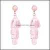 Dangle Chandelier Fashion Tassel Earrings Colorf Layered Bohemian Drop Tiered Thread Women Gifts Jewelry Delivery Ot6Lc
