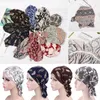 Bandanas Sommer Winter Frauen Blume Muslimischen Rüschen Krebs Chemo Hut Mode Beanie Schal Turban Kopf Wrap Cap Gedruckt Kopfbedeckung Dame Hüte