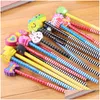 Crayons Creative Mignon Animal Gomme Enfants Apprentissage Fournitures Kawaii Papeterie Crayon Avec Enfants Peinture Graffiti Outil Étude Writi Dhhi7