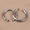 Hoop Earrings Gold Colored Lightweight Chunky Open Hoops For Women Girls Stainless Steel Hypoallergenic Women's Earring