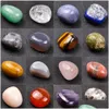 Stone Polished Loose Chakra Natural Bead Palm Reiki Healing Quartz Mineral Crystals Tumbled Gemstones Hand Piece Home Decoration Acc Dhebi