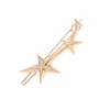 Hårsmycken Misananryne Fashion Metal Geometric Hairbands Moon Star Round Hair Clips Hairgrips Accessories Tool Styling 2023