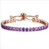 Armreif Sale 10 Farben Modeschmuck Push-Pull-Armband Kristall Herz Charm Kristalle aus Österreich für Frauengeschenk