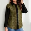 Giacche da donna Inverno Militare Donna Giacca imbottita calda Uomo Cotone Cappotto spesso Uomo Casual Taglie forti Cappotti 2023 Bottone verde