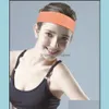 Headbands Erkekler Ter Bandı Spor Streç Elastik Kadın Yoga Koşu Saç Band Erkek Açık Headwrap Fitness Spor Güvenliği Drop Deli Otjum