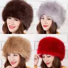 ベレー帽2023冬の太い毛皮のヘアバンドふわふわしたロシアのフェイクファー女性女の子ヘッドバンドハットアウトドアスキーハット