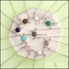 Kunst en ambachten natuursteen ketting Zonn maan Turquoise roze opaal genezing kristallen hanger voor vrouwen sieraden drop levering huis gard dhkoi